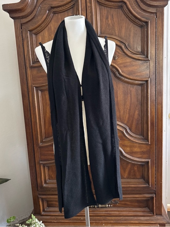 NakedCashmere Accessories - Naked Cashmere Black cashmere scarf